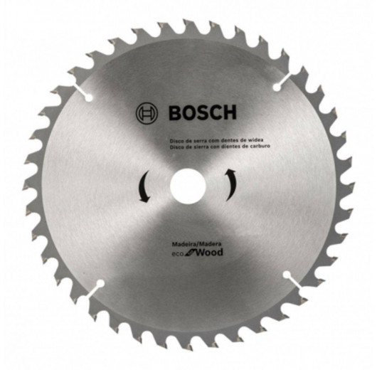 DISCO DE SERRA CIRCULAR ECO D184X40T BOSCH COD 2608.644.330-000