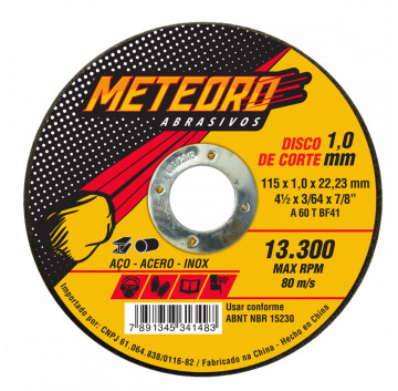 DISCO DE CORTE T41-115X1.0X22.23 Meteoro