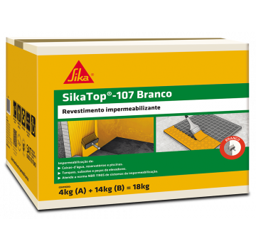 SikaTop - 107 Branco - Caixa 18 KG