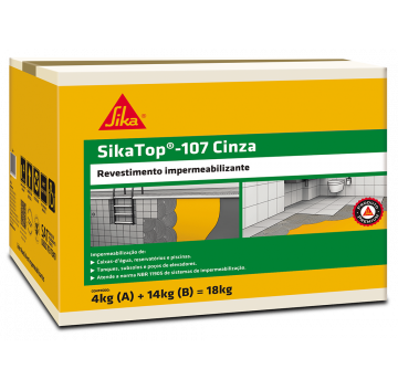 SikaTop - 107 Cinza - Caixa 18 KG